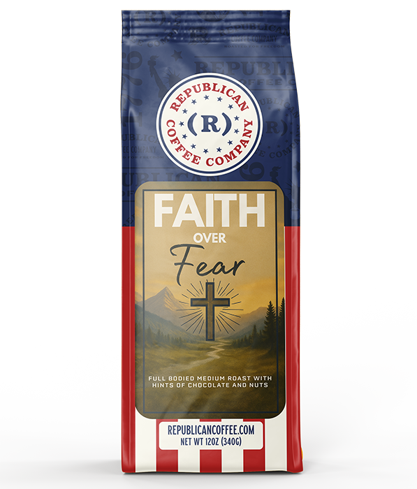 Faith Over Fear Roast Coffee – Bold & Smooth Conservative Blend, Birthday, Fathers Day
