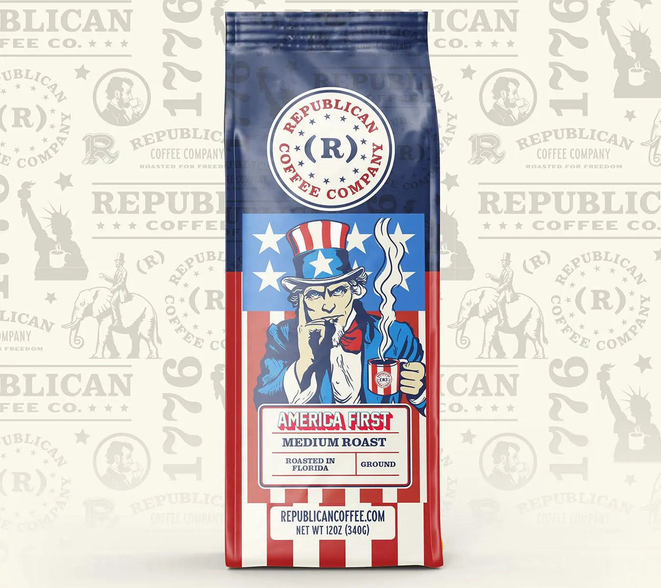 America First| Conservative Coffee Gifts, Memorial Day, Mothers Day