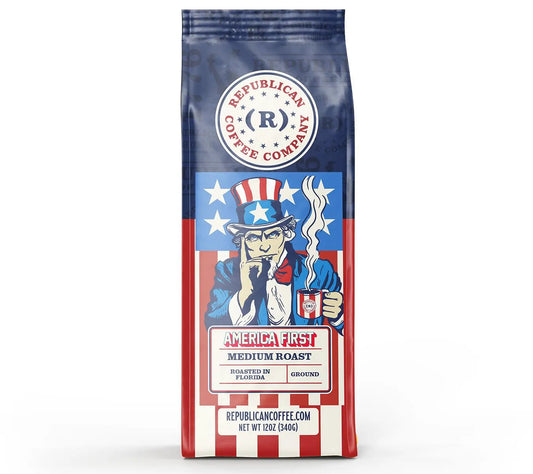 America First| Conservative Coffee Gifts, Memorial Day, Mothers Day