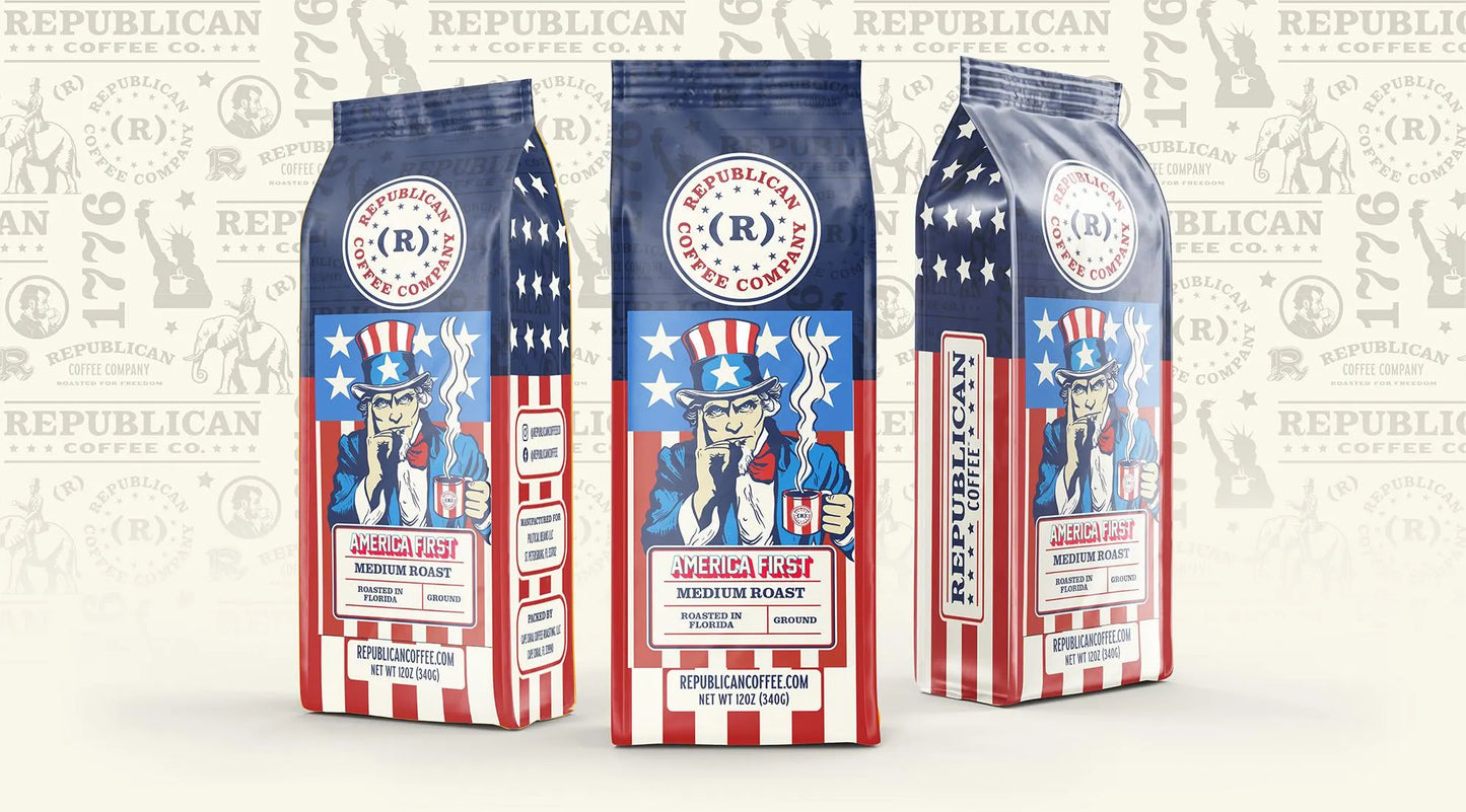 America First| Conservative Coffee Gifts, Memorial Day, Mothers Day
