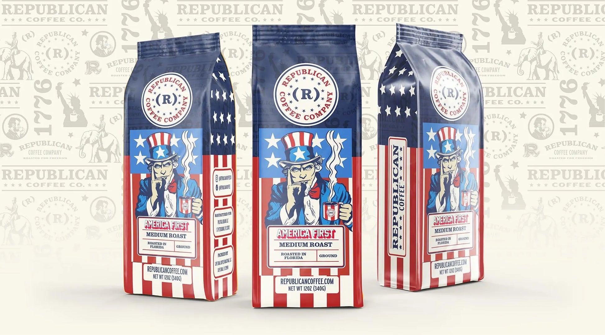 America First| Conservative Coffee Gifts, Memorial Day, Mothers Day