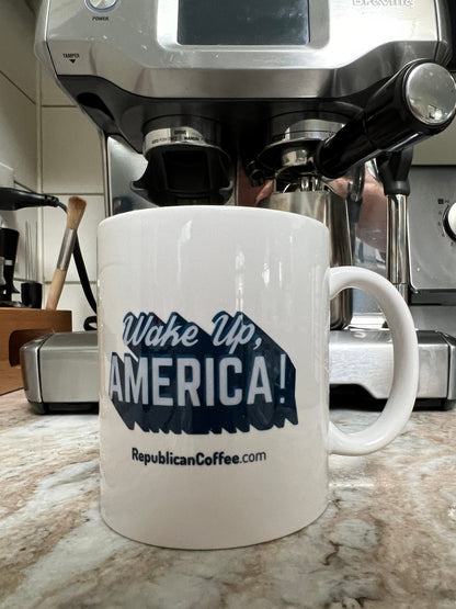 Republican Coffee Mug Gift – Patriotic Mug for GOP Supporters | Make Coffee Great Again, Birthday, Fathers Day Wake Up America
