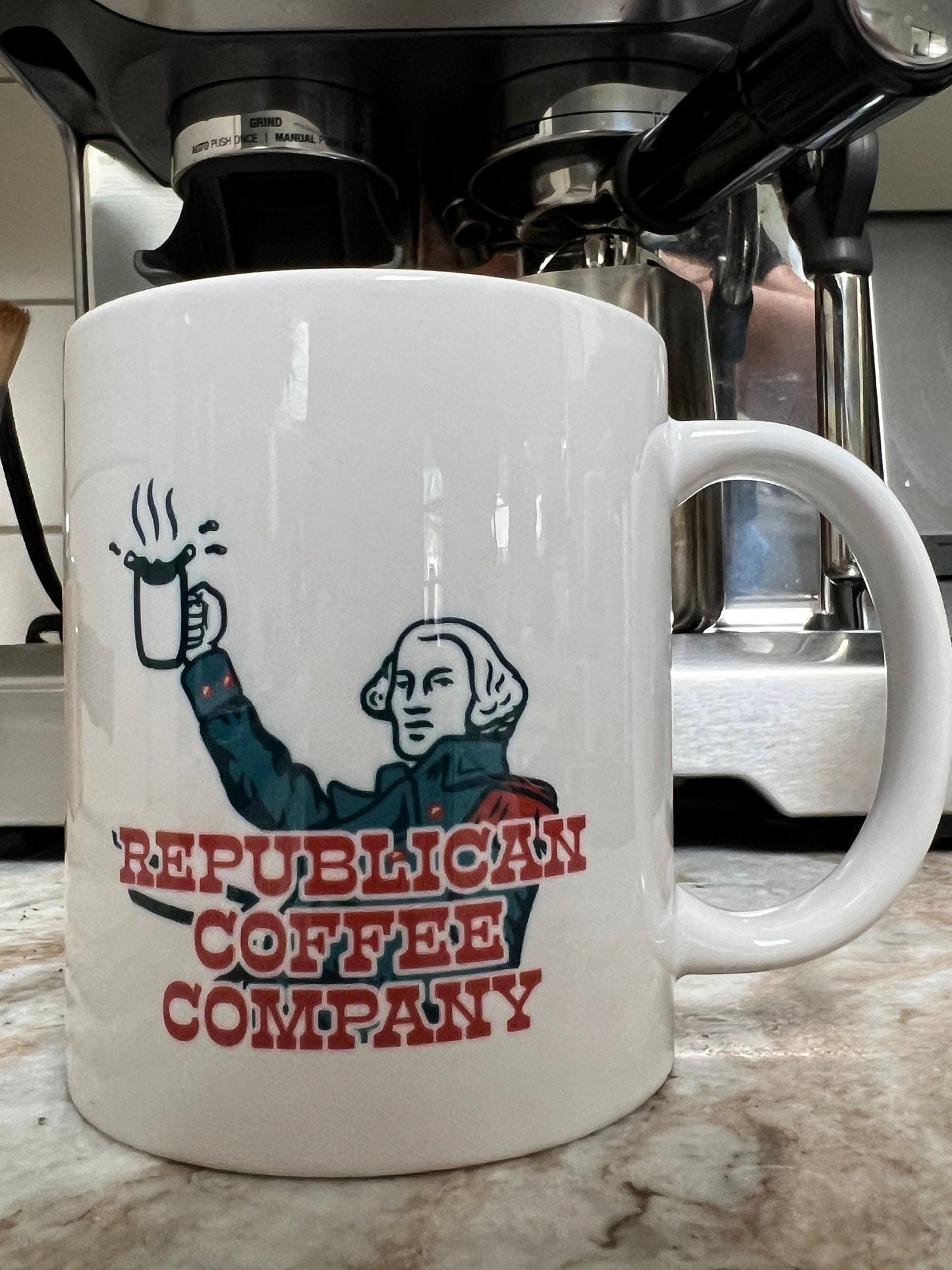 Republican Coffee Mug Gift – Patriotic Mug for GOP Supporters | Make Coffee Great Again, Birthday, Fathers Day George Washington