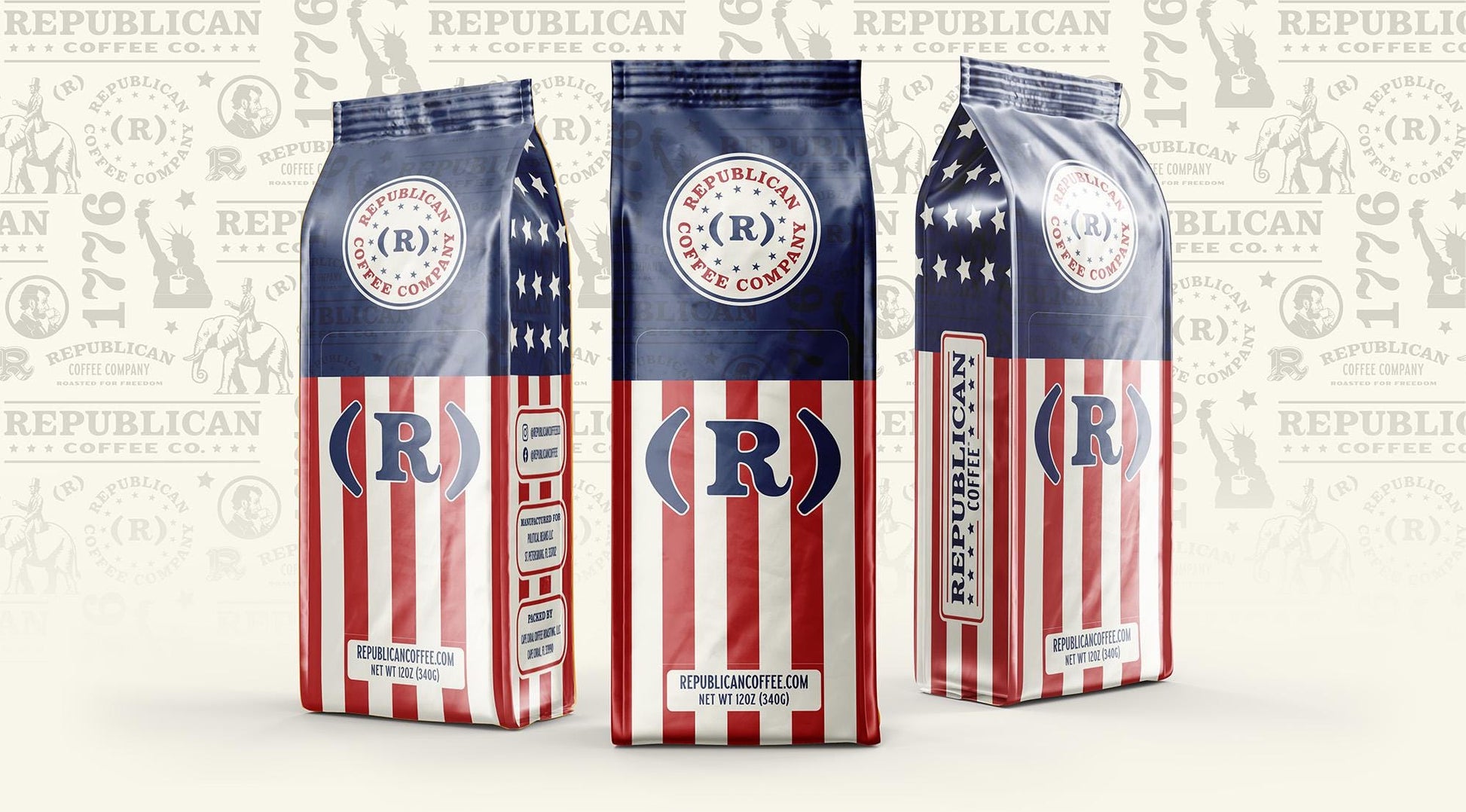 Original Republican Coffee – Classic American Roast (12oz Bag) | Perfect Gift for Coffee Lovers, Birthday, Fathers Day