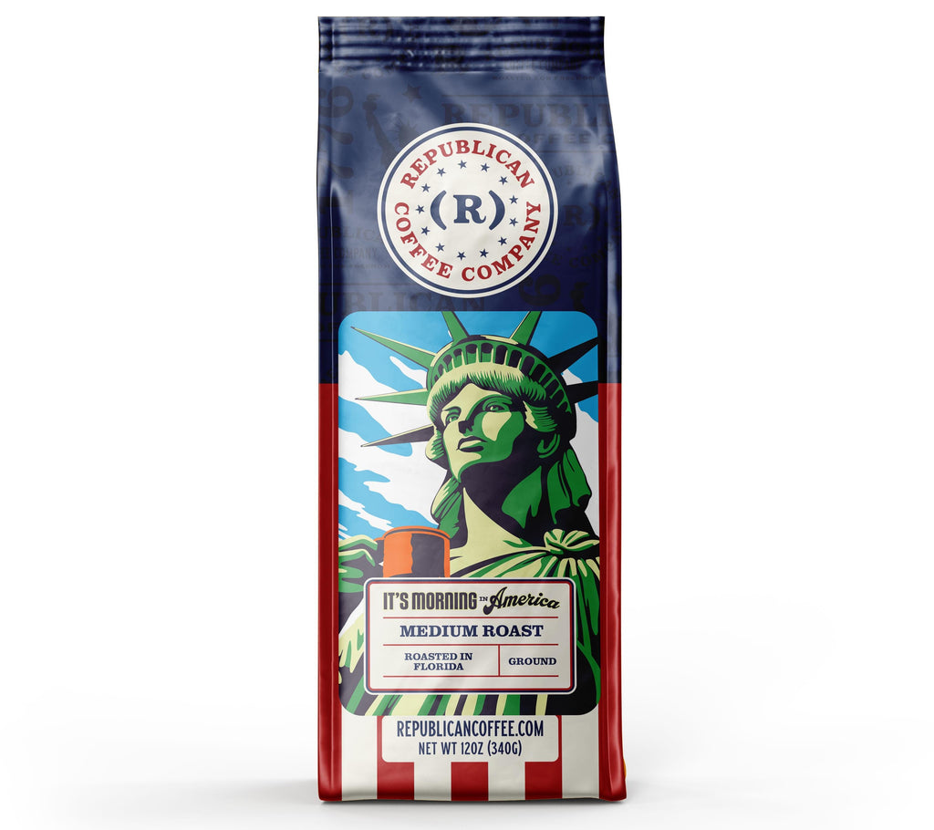 It's Morning in America! Patriotic Brew for Conservatives | Start Your Day with Bold Flavor & American Pride | Perfect Gift for Republicans