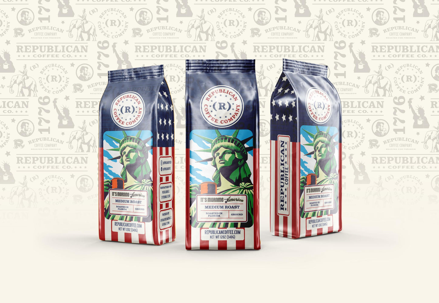 It’s Morning in America Coffee – Bold Patriotic Roast | Republican Gift Idea, Memorial Day, Mothers Day