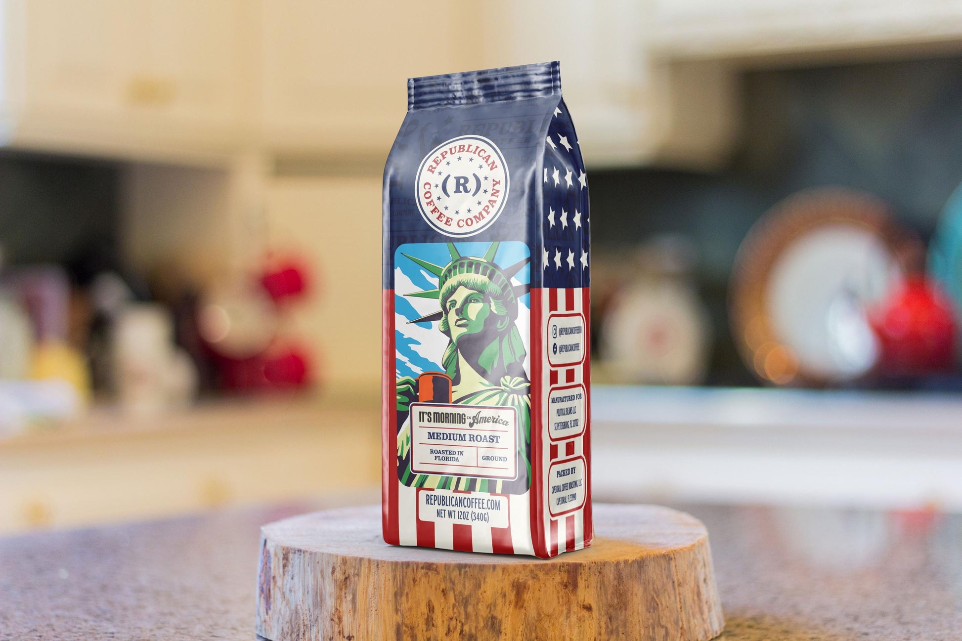 It’s Morning in America Coffee – Bold Patriotic Roast | Republican Gift Idea, Memorial Day, Mothers Day