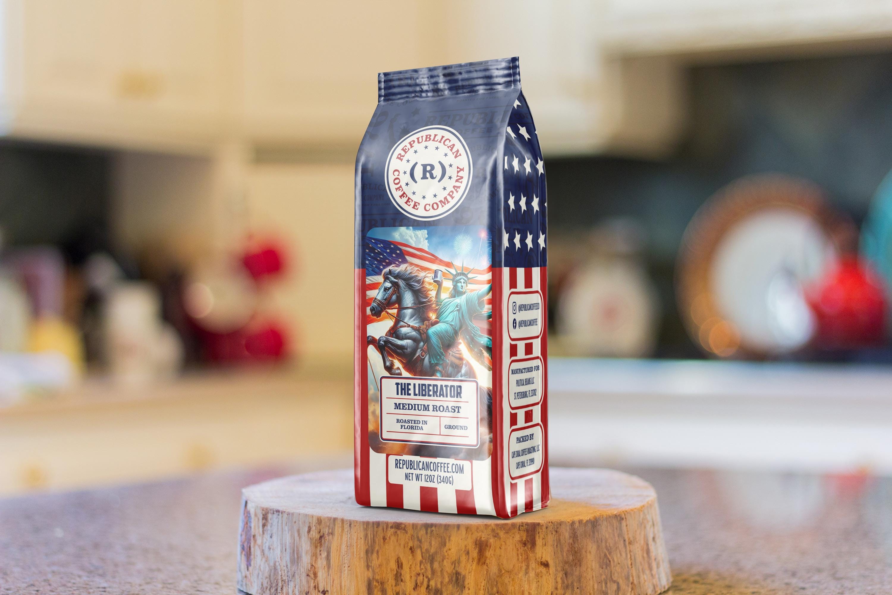 Republican Coffee| The Liberator| Trump Coffee, Trump Lover Gift, Roast Coffee, Coffee Beans, Coffee, Birthday Gift, Fathers Day