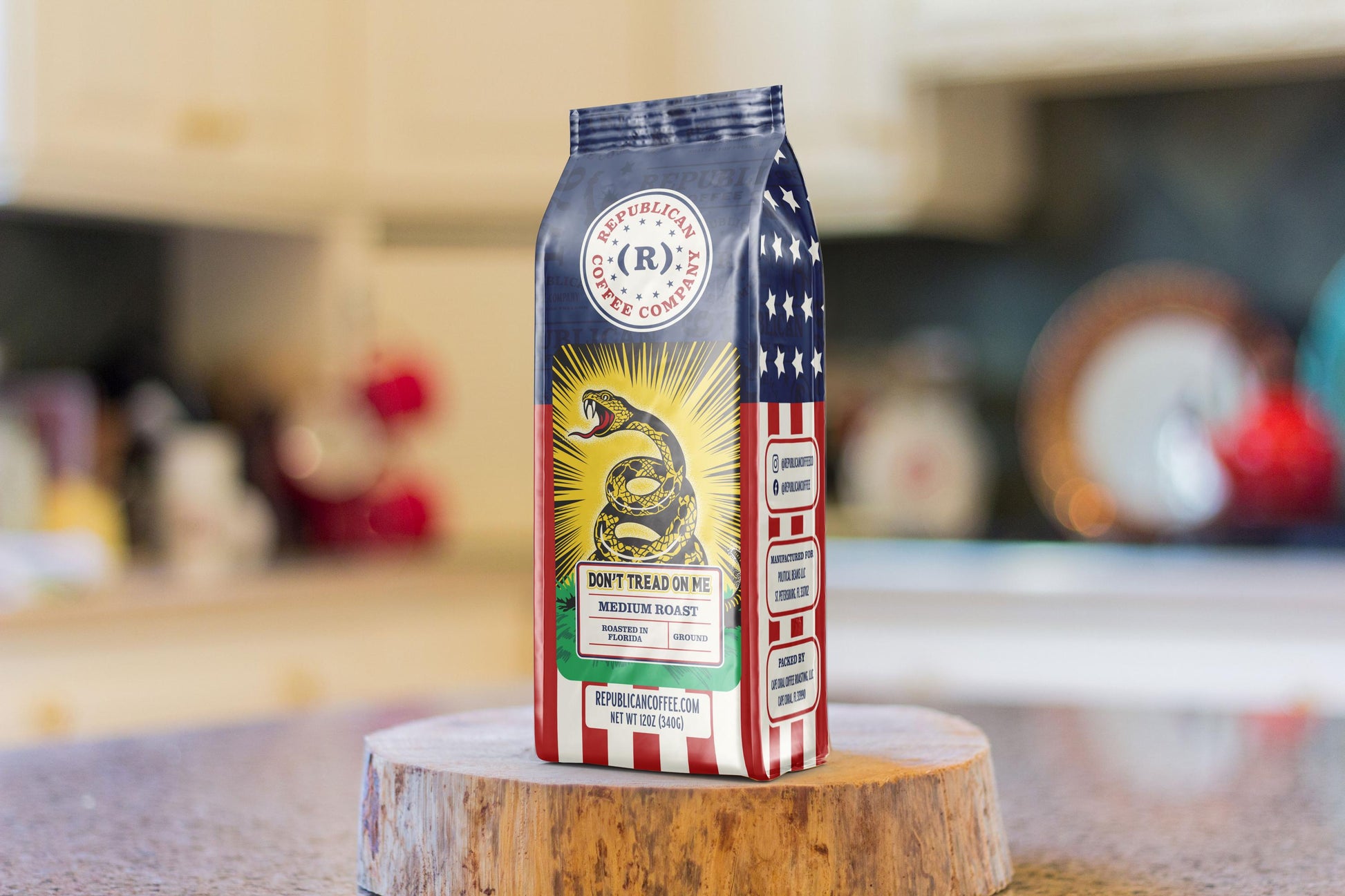 Don’t Tread On Me Coffee Gift – Bold Patriotic Roast for True Conservatives, Memorial Day, Mothers Day
