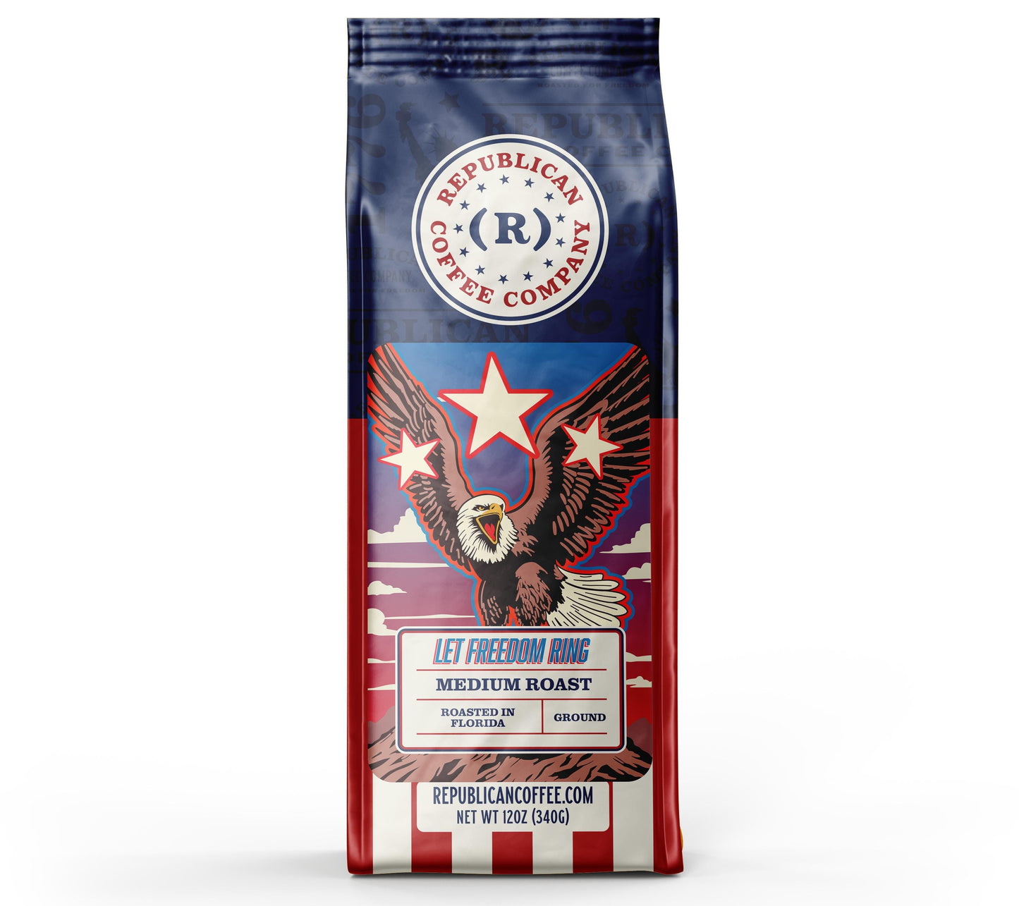 Let Freedom Ring- Medium Roast Coffee | Patriotic American Coffee Blend | Bold & Smooth Gourmet Coffee | Fresh Roasted with American Pride, Memorial Day, Mothers Day