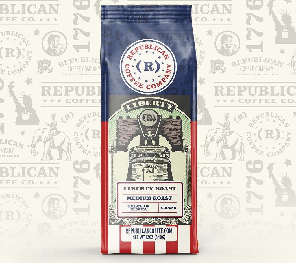 Liberty Roast- Republican Coffee| Patriotic American Coffee | Fresh Roasted Gourmet Coffee | Bold Flavor for Coffee Lovers | Trump Gift