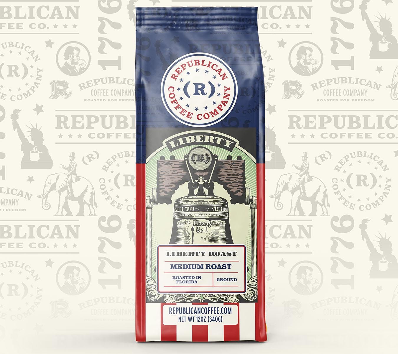 Liberty Roast- Republican Coffee| Patriotic American Coffee | Fresh Roasted Gourmet Coffee | Bold Flavor for Coffee Lovers | Trump Gift, Memorial Day, Mothers Day