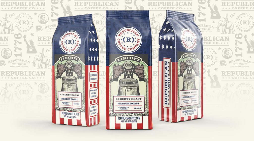 Liberty Roast- Republican Coffee| Patriotic American Coffee | Fresh Roasted Gourmet Coffee | Bold Flavor for Coffee Lovers | Trump Gift
