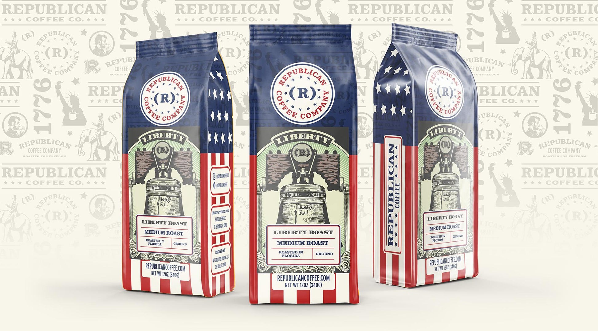 Liberty Roast- Republican Coffee| Patriotic American Coffee | Fresh Roasted Gourmet Coffee | Bold Flavor for Coffee Lovers | Trump Gift, Memorial Day, Mothers Day