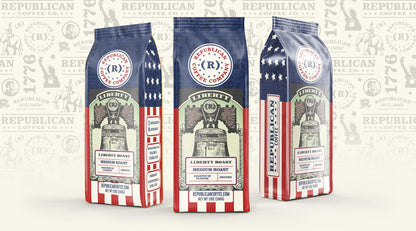 Liberty Roast- Republican Coffee| Patriotic American Coffee | Fresh Roasted Gourmet Coffee | Bold Flavor for Coffee Lovers | Trump Gift, Memorial Day, Mothers Day