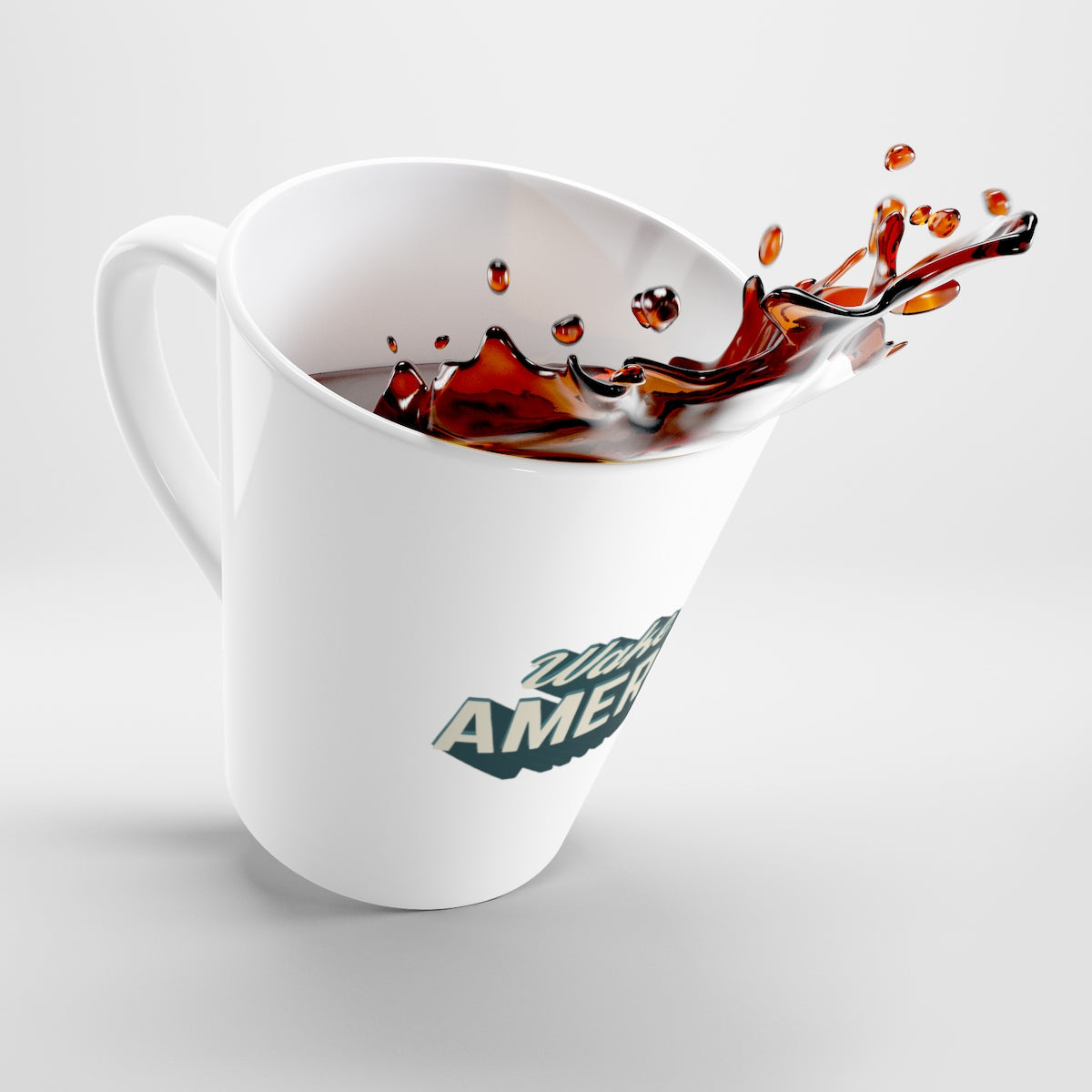 Wake Up, America! Latte Mug