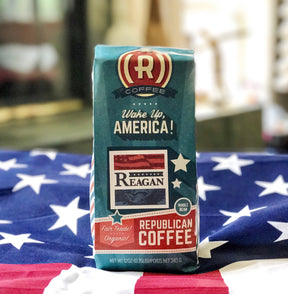 The Patriot (Coffee + Mug) - Whole Bean / Reagan Roast - Bundle - Republican Coffee - 12