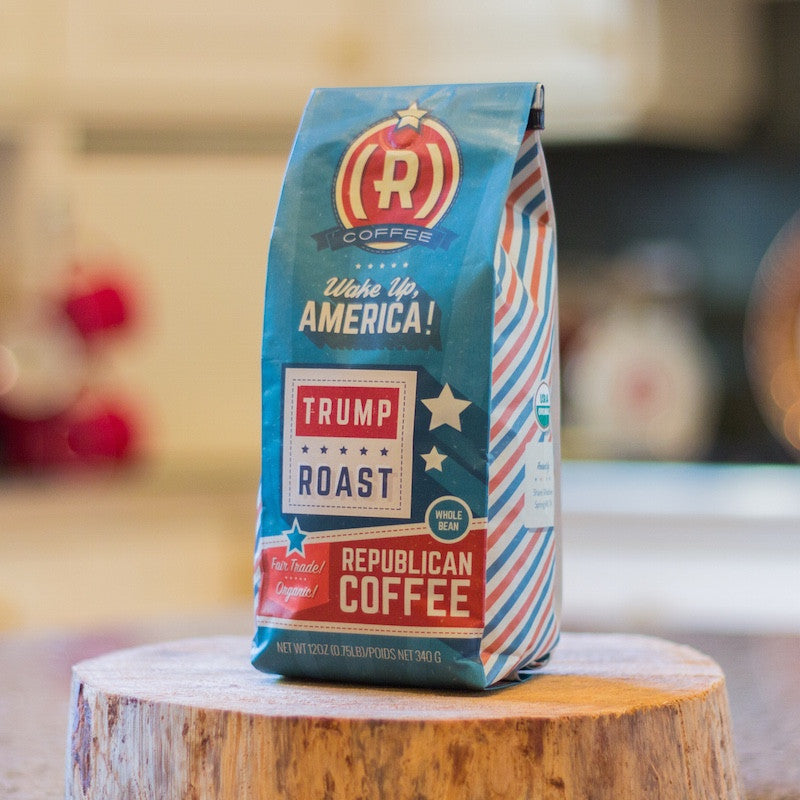 The Patriot (Coffee + Mug) - Whole Bean / Donald Trump Roast - Bundle - Republican Coffee - 3